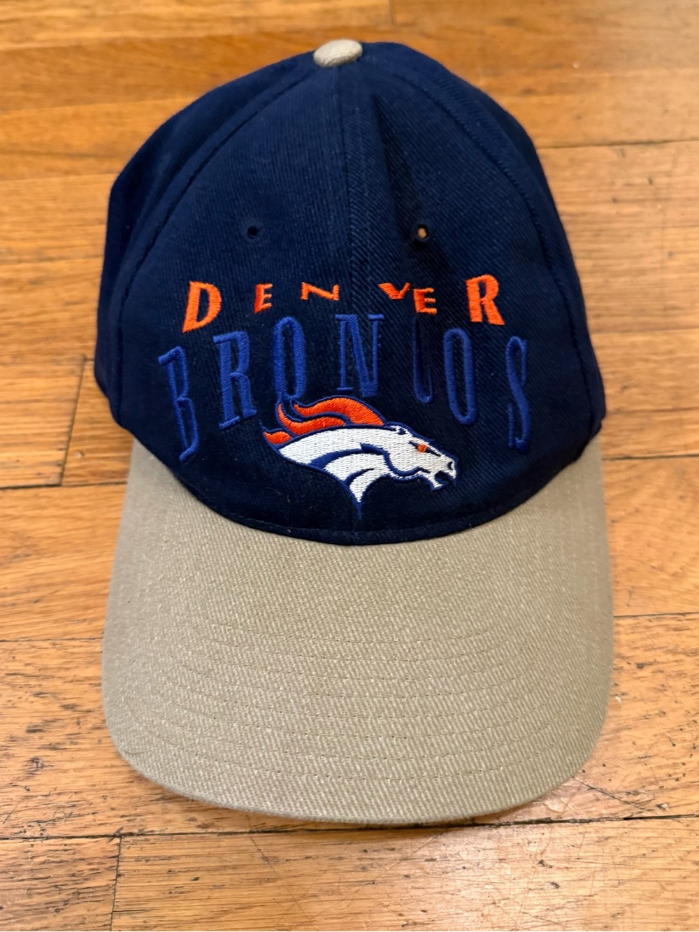 Vintage 90s Denver Broncos Two-Tone Strapback Hat